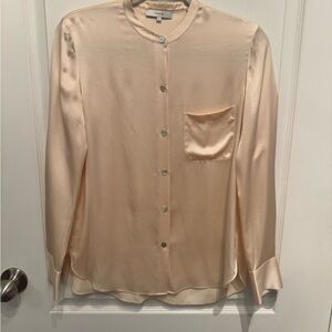 Vince 100% Silk Button-Up Blouse Size XS